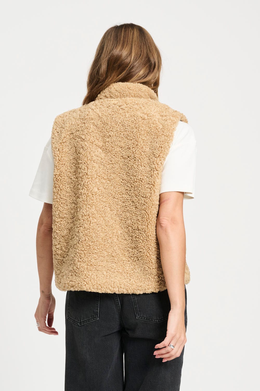 Bruin Gilet Teddy Love Vintage Brown POM Amsterdam Officiële