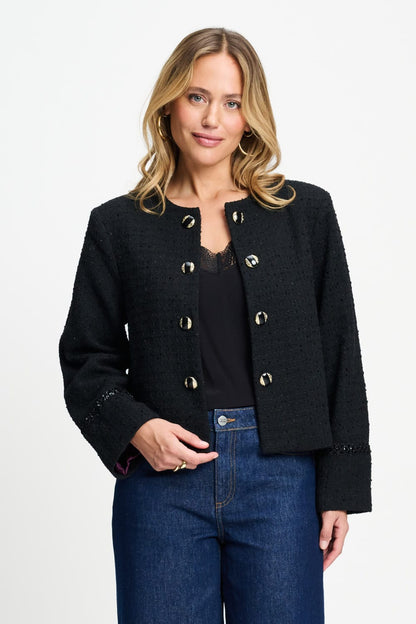 POM Amsterdam Jackets Black / 34 JAS - Donna Tweed Black