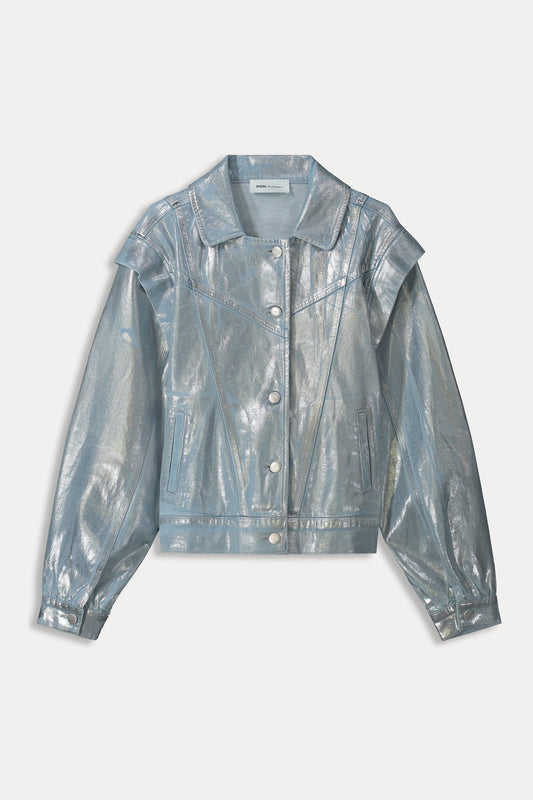 POM Amsterdam Jackets JACKET - Denim Metallic