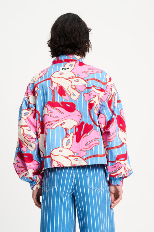 POM Amsterdam Jackets JACKET - Urban Flora Stripe