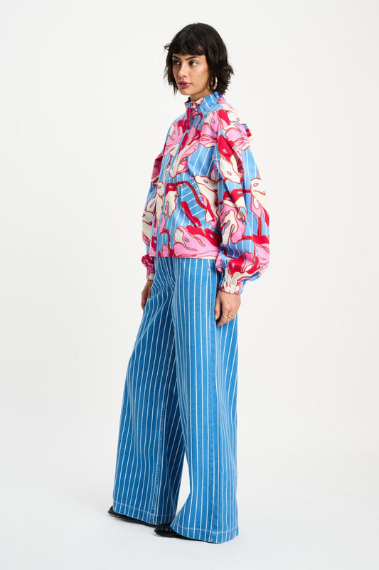 POM Amsterdam Jackets JACKET - Urban Flora Stripe