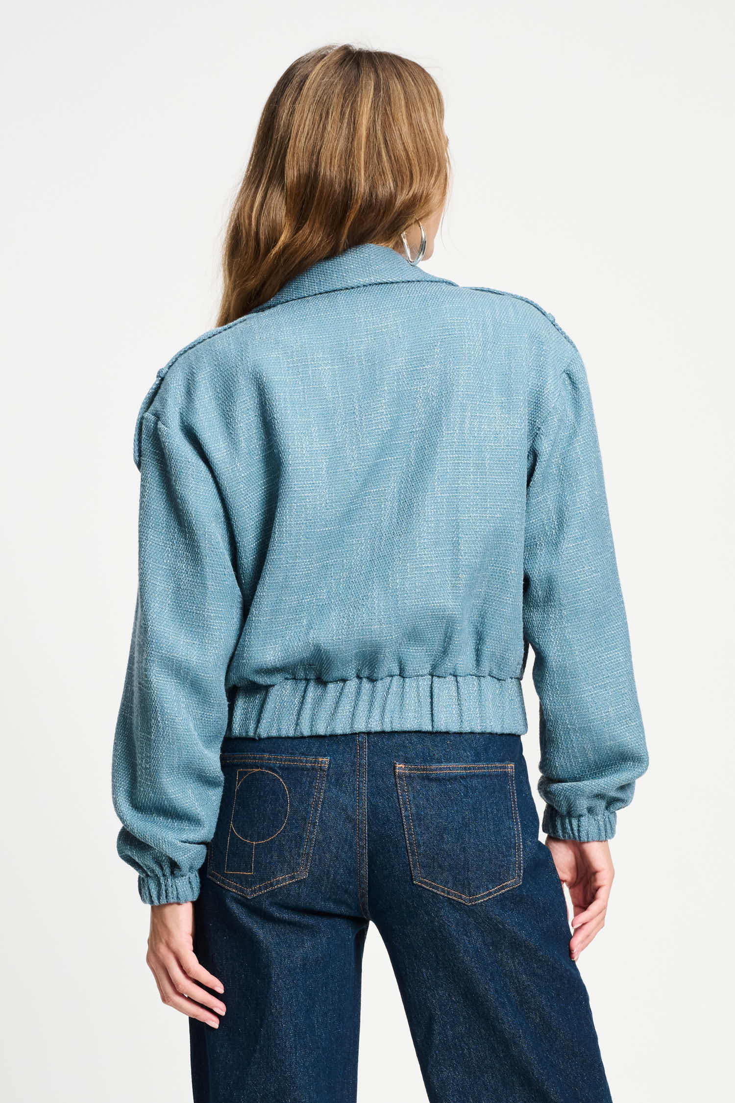 POM Amsterdam Jackets JAS - Bouclé Dawn Blue