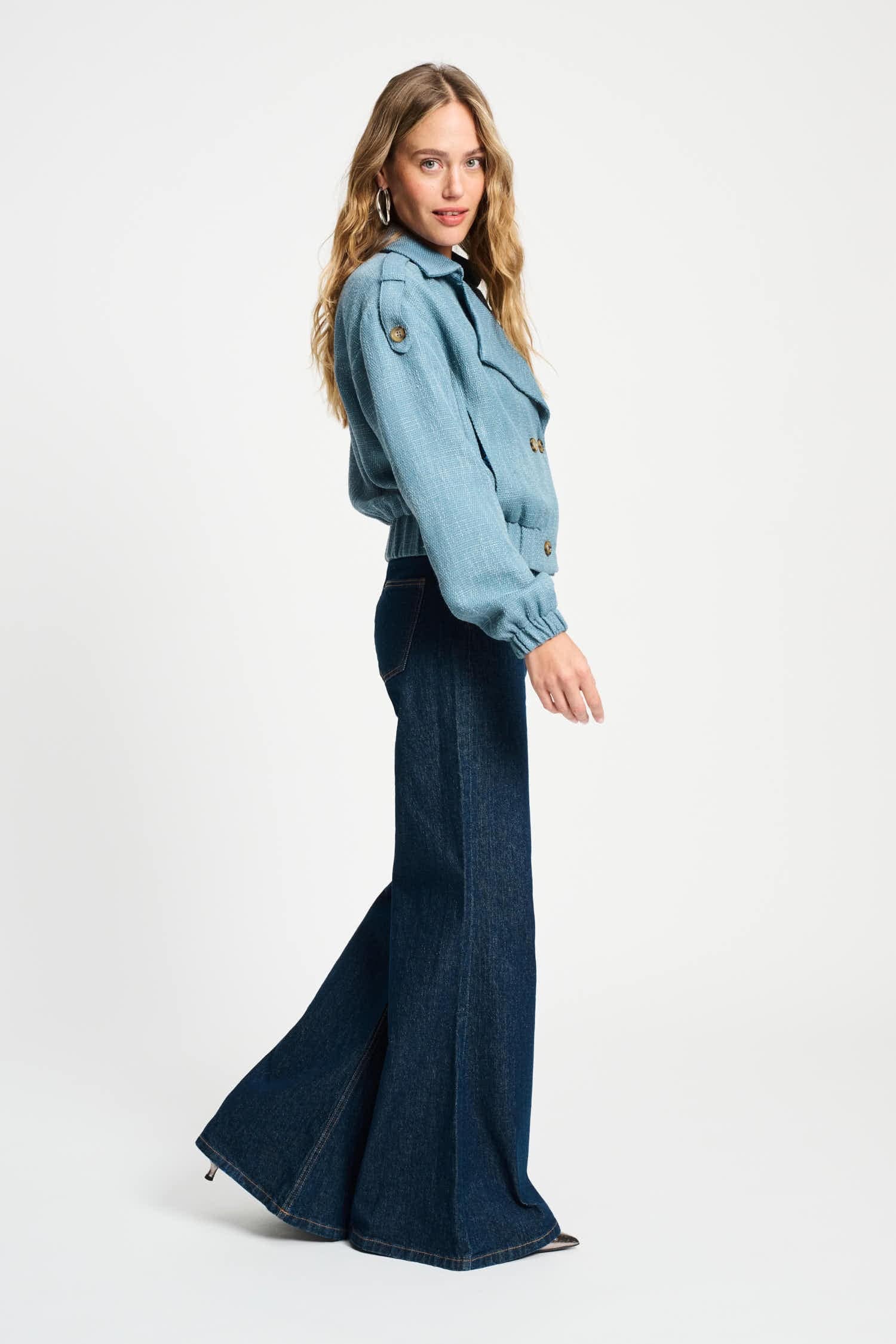 POM Amsterdam Jackets JAS - Bouclé Dawn Blue