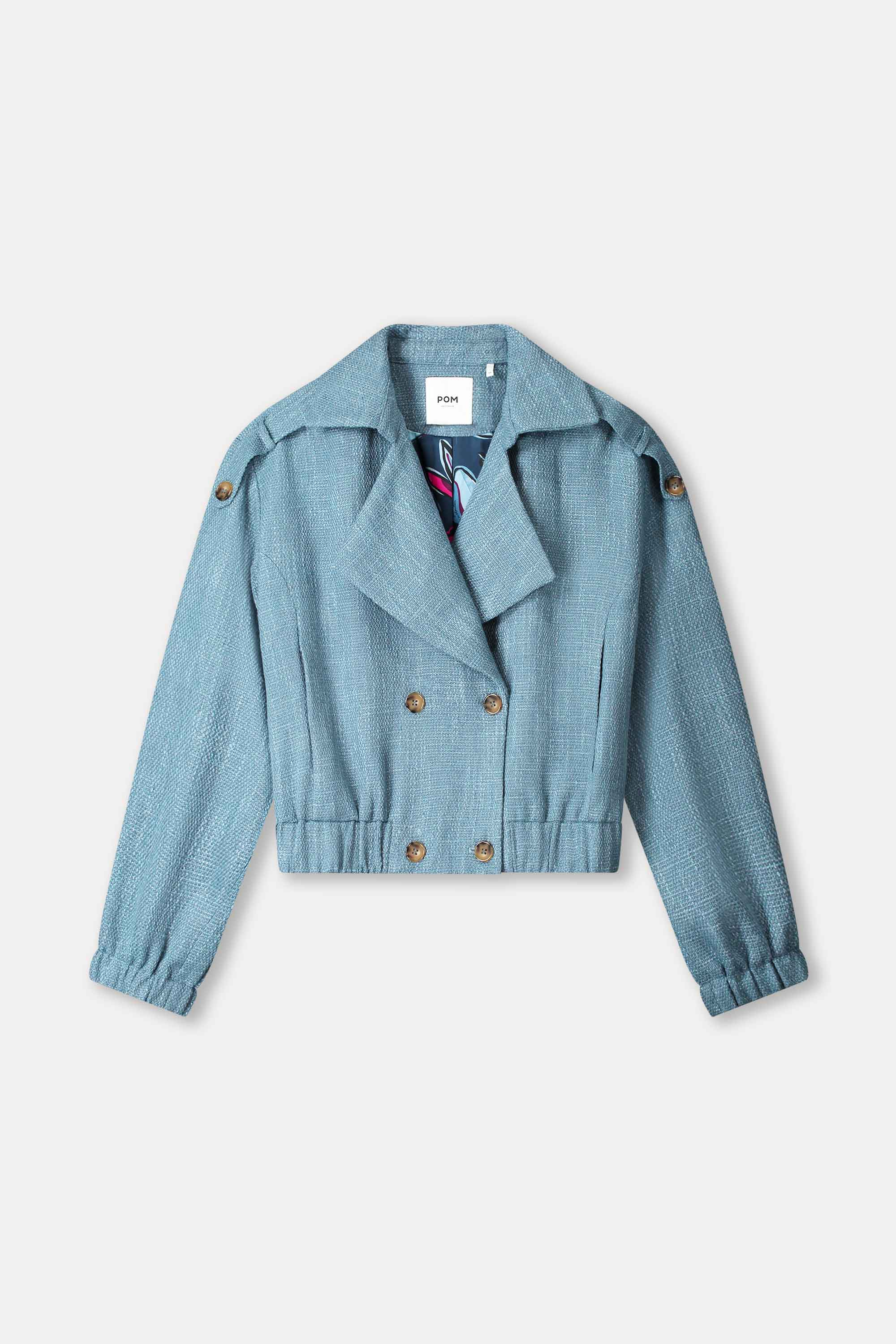 POM Amsterdam Jackets JAS - Bouclé Dawn Blue