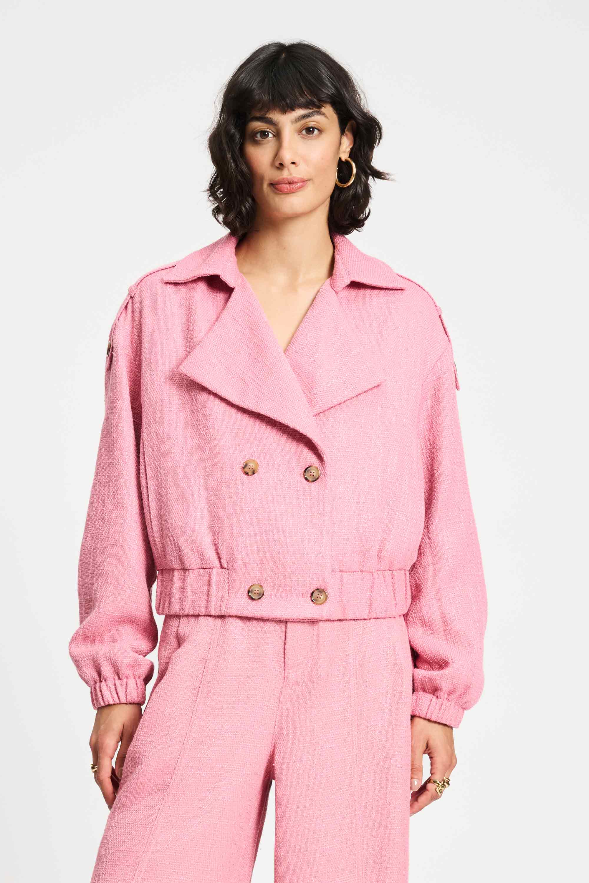 POM Amsterdam Jackets JAS - Bouclé Sweet Pink