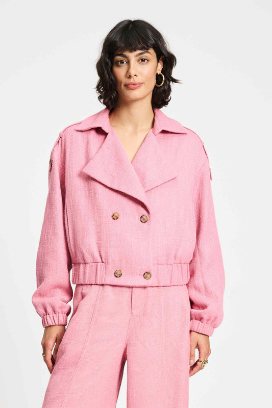 POM Amsterdam Jackets JAS - Bouclé Sweet Pink