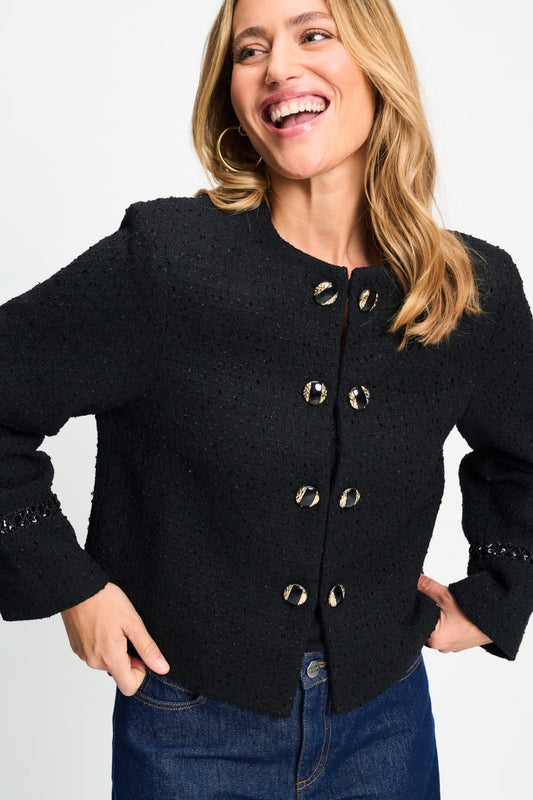 POM Amsterdam Jackets JAS - Donna Tweed Black