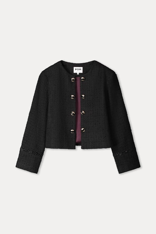 POM Amsterdam Jackets JAS - Donna Tweed Black