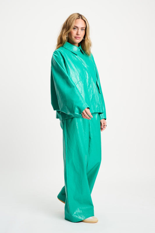 POM Amsterdam Jackets JAS - Faux Leather Wander Green