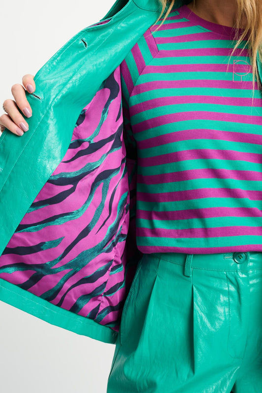 POM Amsterdam Jackets JAS - Faux Leather Wander Green