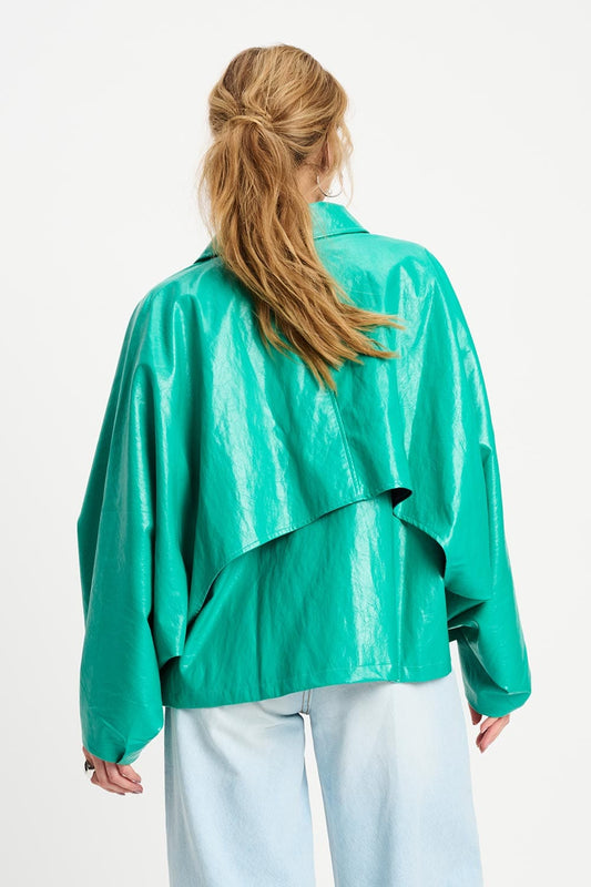 POM Amsterdam Jackets JAS - Faux Leather Wander Green