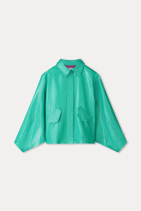 POM Amsterdam Jackets JAS - Faux Leather Wander Green