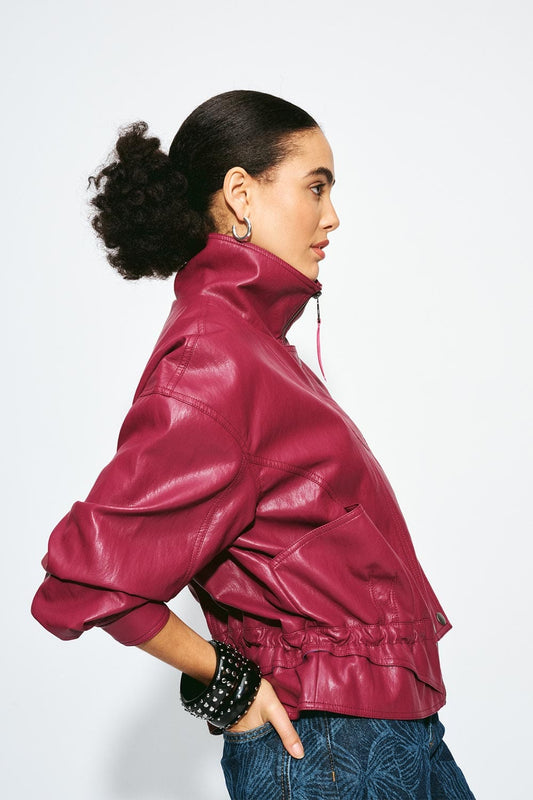 POM Amsterdam Jackets JAS - Jenna Burgundy Red