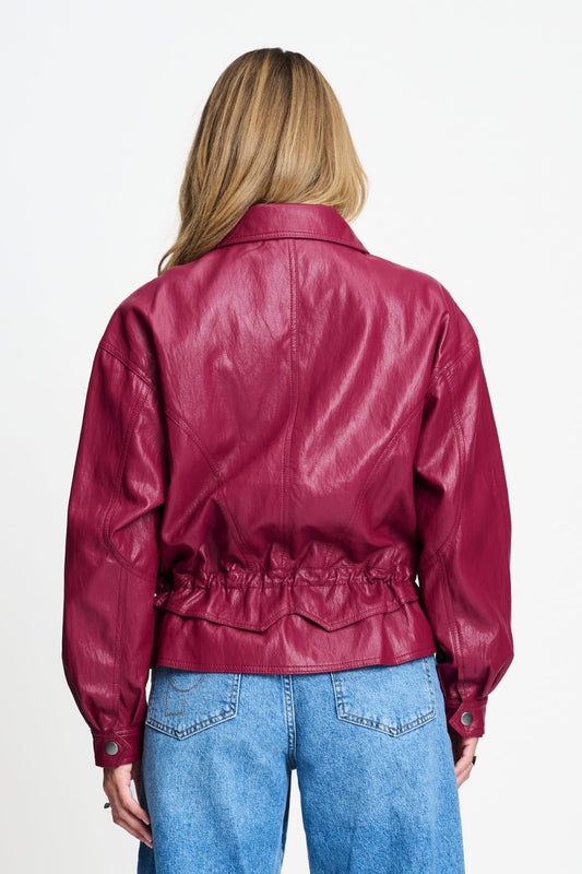 POM Amsterdam Jackets JAS - Jenna Burgundy Red