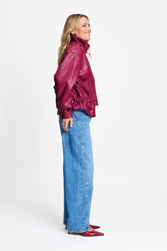 POM Amsterdam Jackets JAS - Jenna Burgundy Red