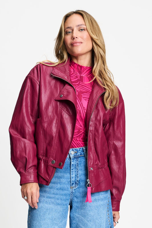 POM Amsterdam Jackets JAS - Jenna Burgundy Red