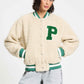 POM Amsterdam Jackets JAS - Teddy Baseball Ecru