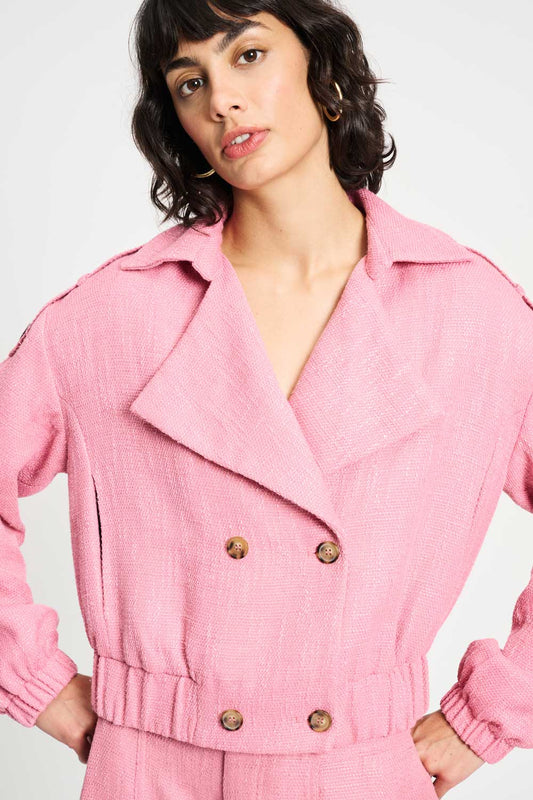 POM Amsterdam Jackets Pink / 34 JAS - Bouclé Sweet Pink