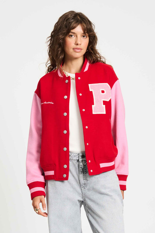 POM Amsterdam Jackets Red / 34 JAS - Baseball Chili Red