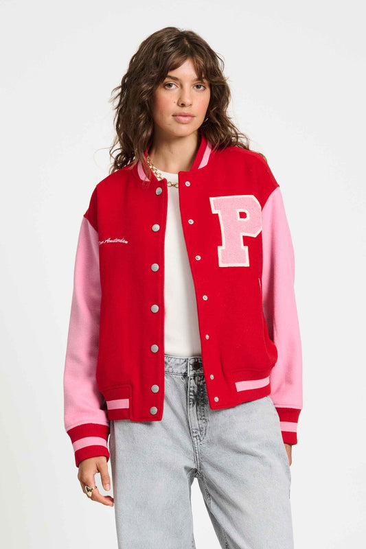 POM Amsterdam Jackets Red / 34 JAS - Baseball Chili Red