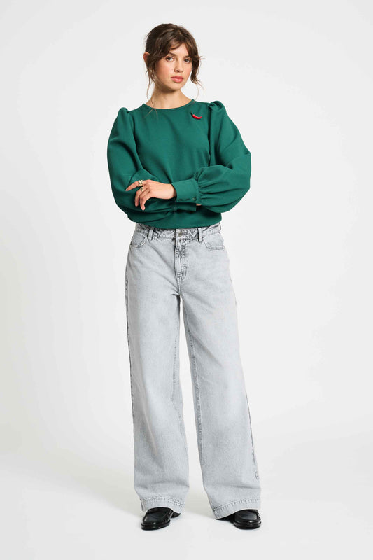POM Amsterdam Jeans Grey / 34 JEANS - Baggy Wide Leg Grey
