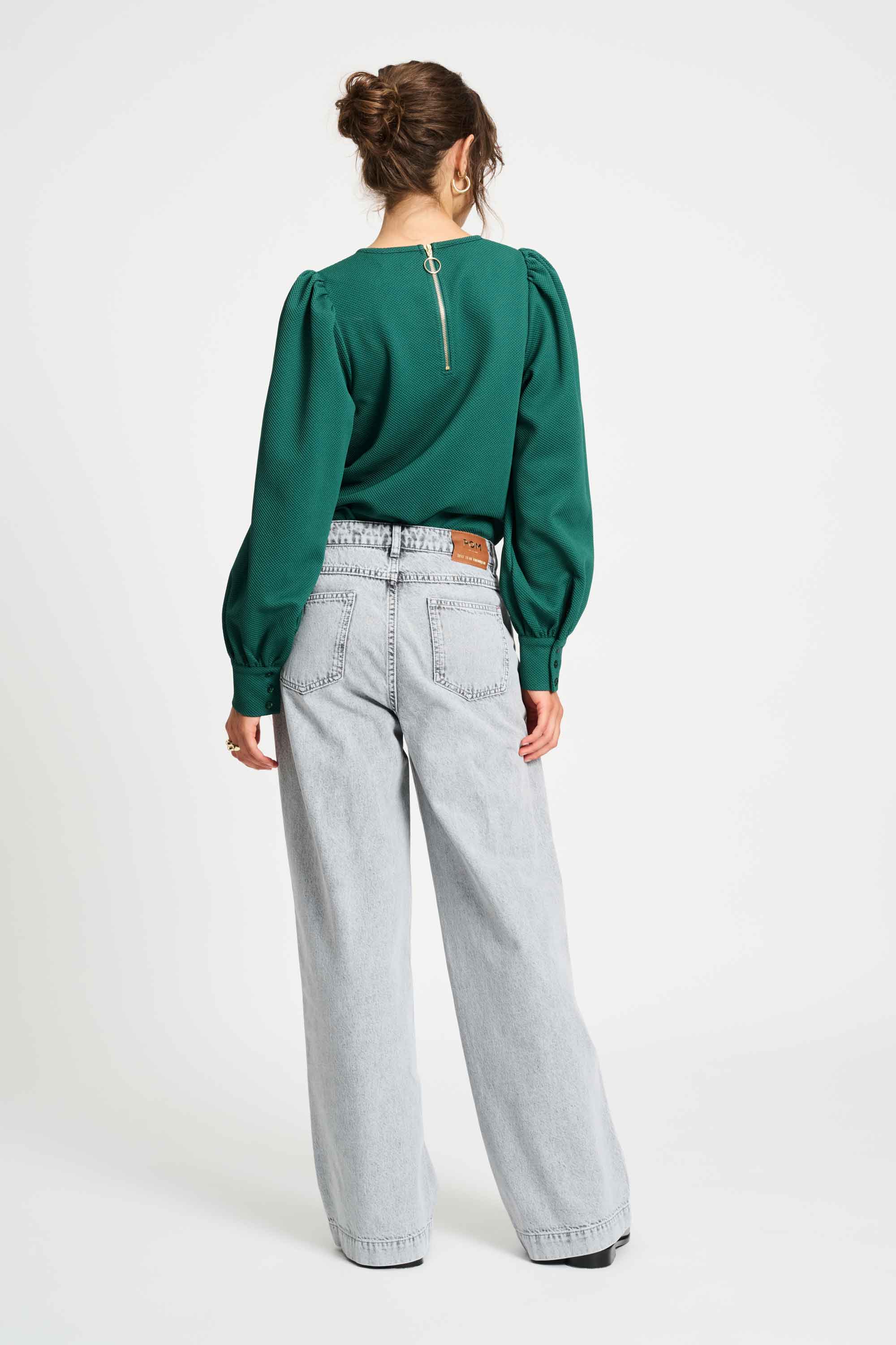 POM Amsterdam Jeans JEANS - Baggy Wide Leg Grey