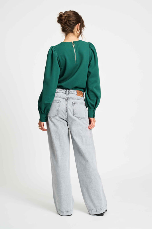 POM Amsterdam Jeans JEANS - Baggy Wide Leg Grey