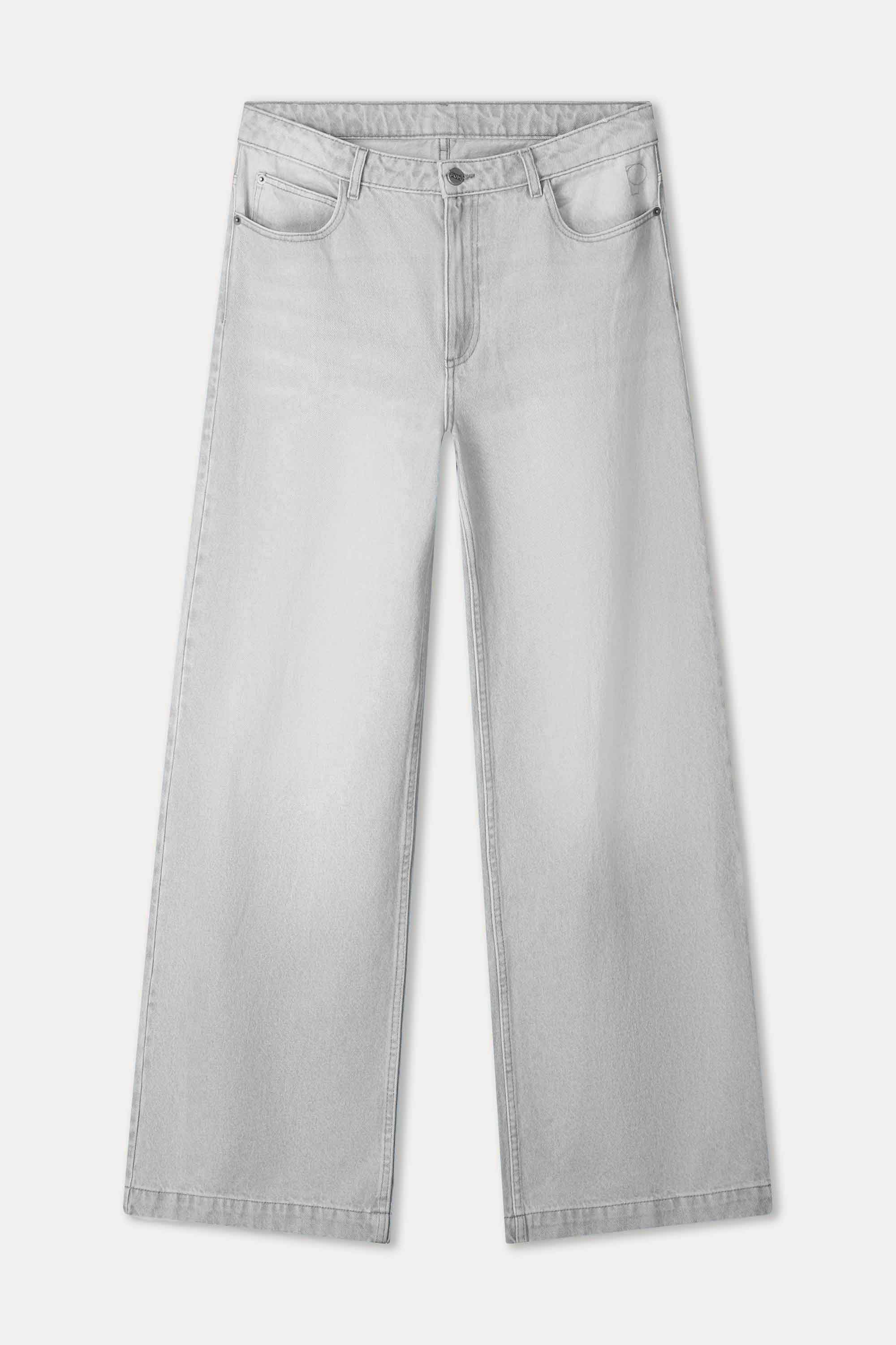 POM Amsterdam Jeans JEANS - Baggy Wide Leg Grey