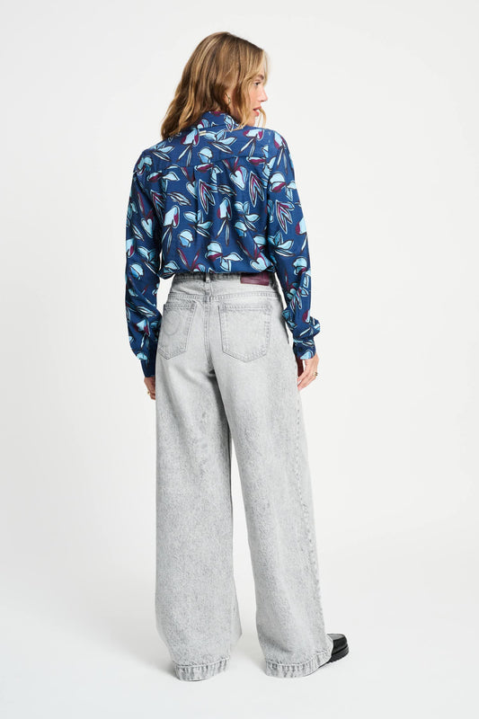 POM Amsterdam Jeans JEANS - Baggy Wide Leg Grey