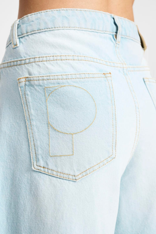 POM Amsterdam Jeans JEANS - Baggy Wideleg Light Blue