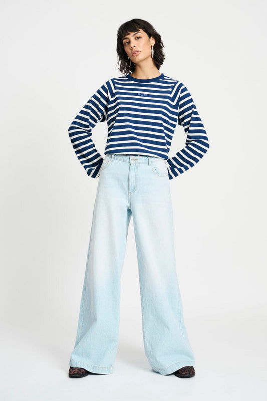 POM Amsterdam Jeans JEANS - Baggy Wideleg Light Blue