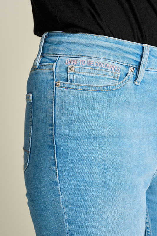 POM Amsterdam Jeans JEANS - Esmee Flare Light Blue