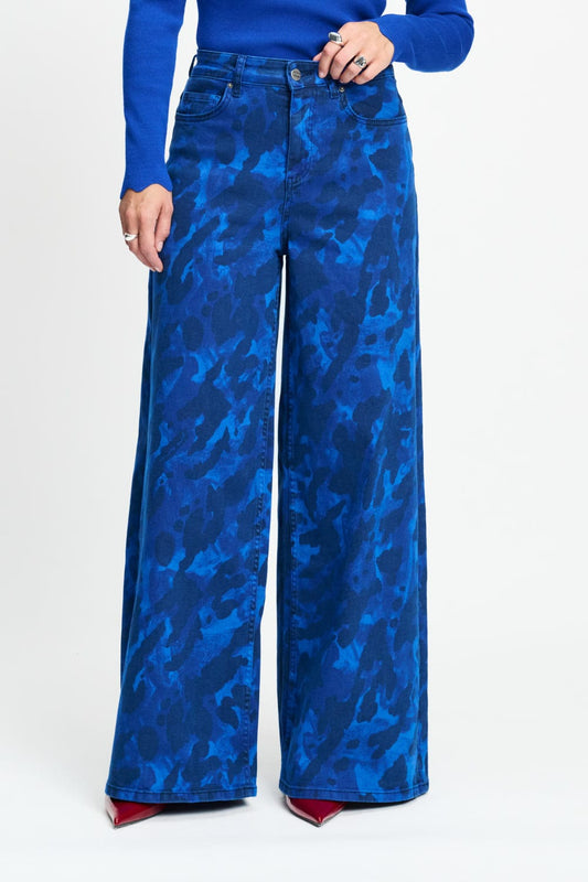 POM Amsterdam Jeans JEANS - Jodi Animal Eternal Blue