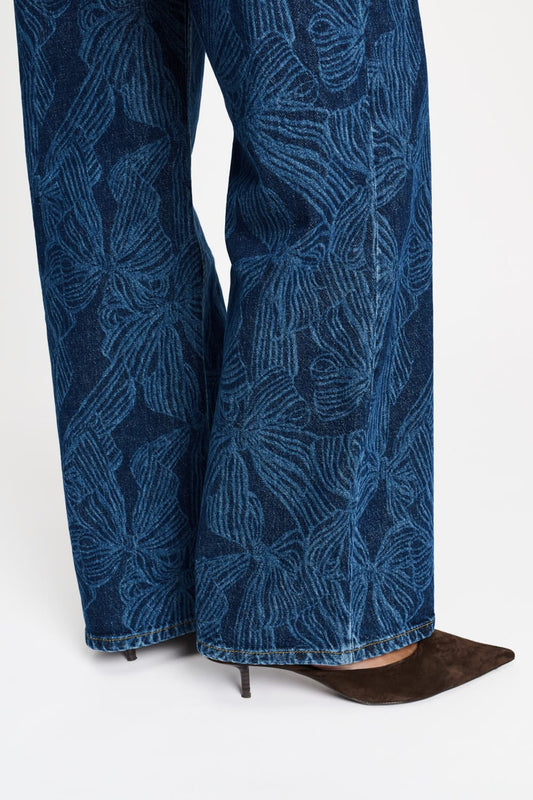 POM Amsterdam Jeans JEANS - Julia Bows Mid Blue
