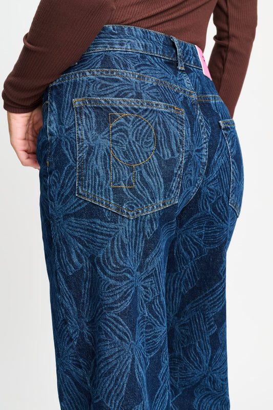POM Amsterdam Jeans JEANS - Julia Bows Mid Blue