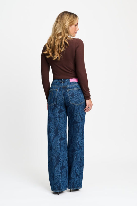 POM Amsterdam Jeans JEANS - Julia Bows Mid Blue