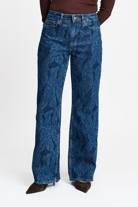 POM Amsterdam Jeans JEANS - Julia Bows Mid Blue