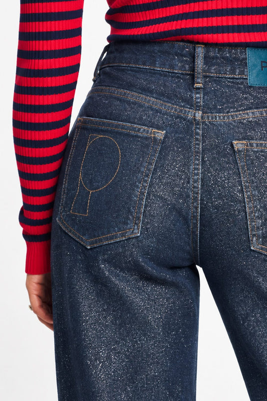 POM Amsterdam Jeans JEANS - Julia Shimmer Dark Blue