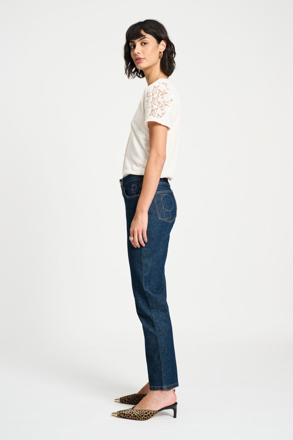 POM Amsterdam Jeans JEANS - Tapered Dark Blue
