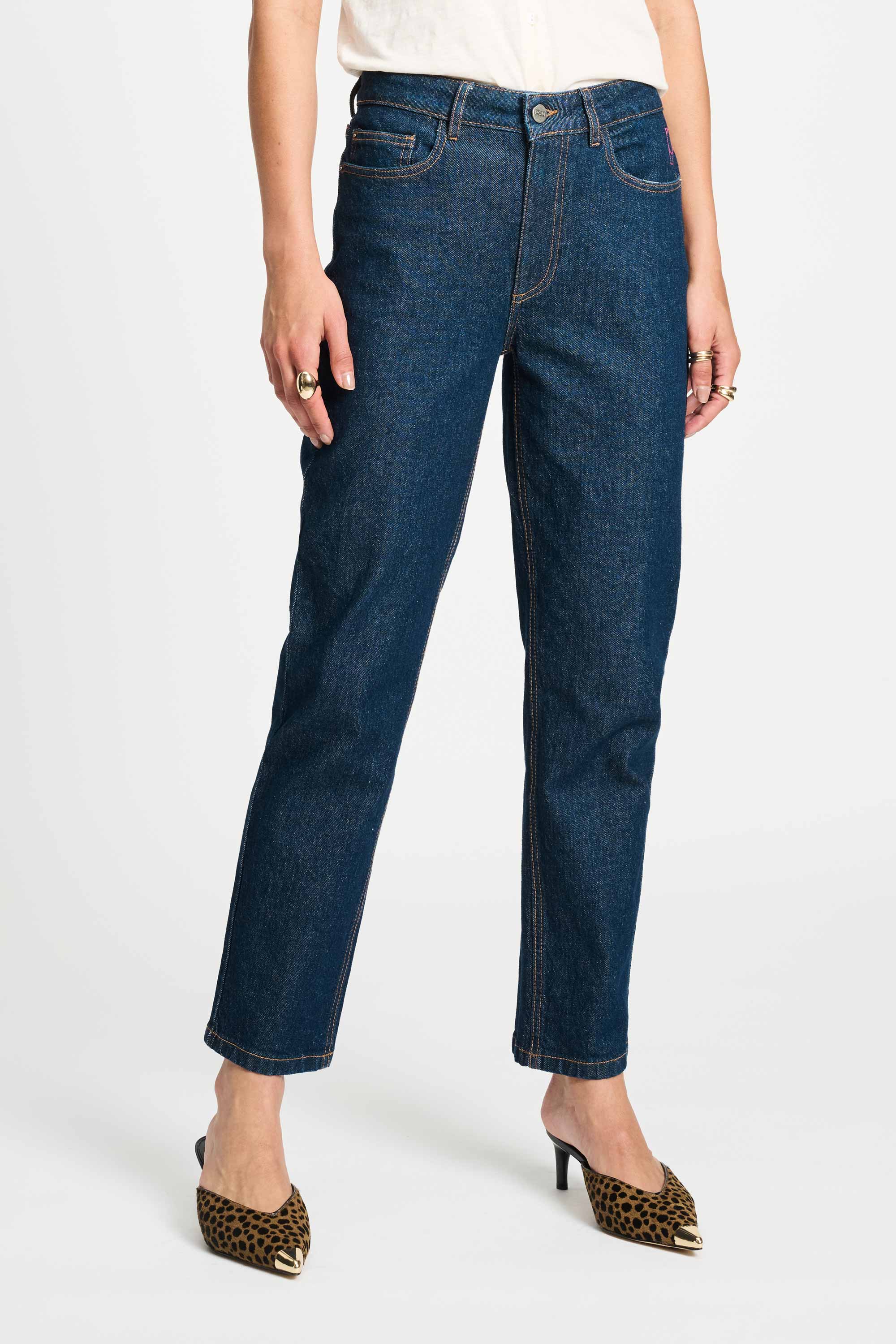 POM Amsterdam Jeans JEANS - Tapered Dark Blue