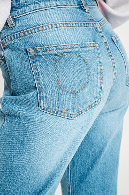 POM Amsterdam Jeans JEANS - Tapered Mid Blue