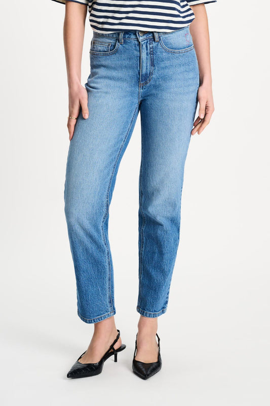 POM Amsterdam Jeans JEANS - Tapered Mid Blue