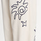 POM Amsterdam Jeans JEANS - White Embroidery