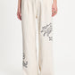 POM Amsterdam Jeans JEANS - White Embroidery
