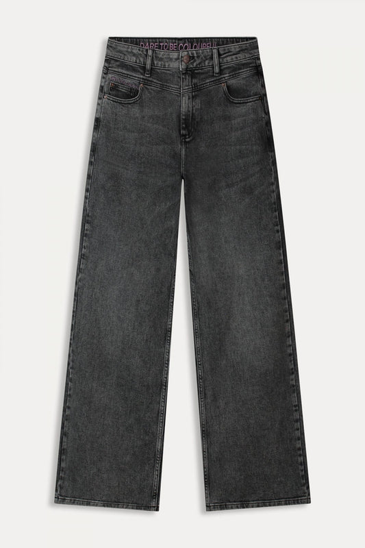 POM Amsterdam Jeans JEANS - Wide leg Grey Storm