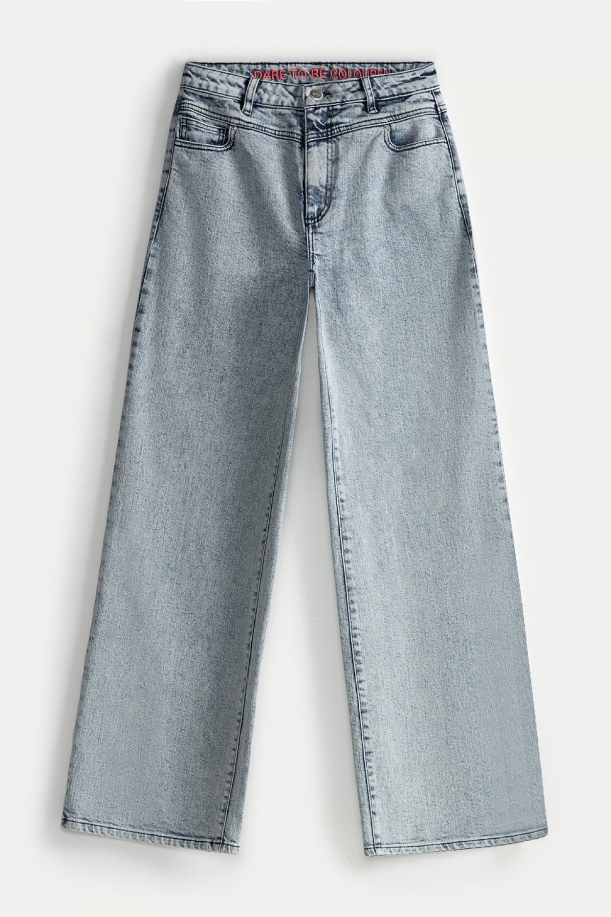 POM Amsterdam Jeans JEANS - Wide Leg Light Blue