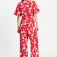 POM Amsterdam Jumpsuits JUMPSUIT - Bubble Bloom Red Linen