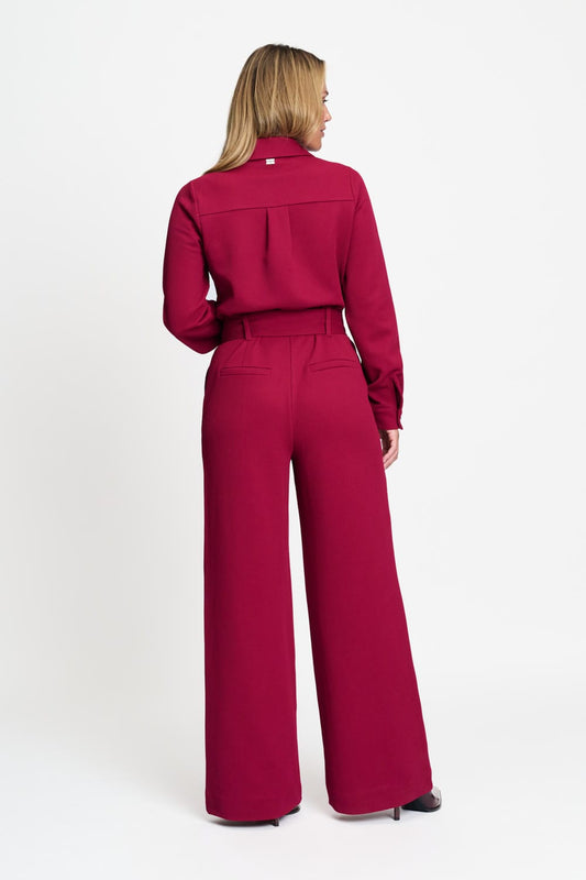 POM Amsterdam Jumpsuits JUMPSUIT - Megan Burgundy Red