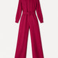 POM Amsterdam Jumpsuits JUMPSUIT - Megan Burgundy Red
