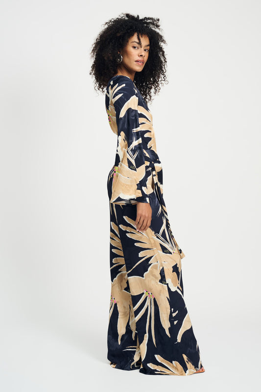 POM Amsterdam Jumpsuits JUMPSUIT - One Shoulder Artisan Sand